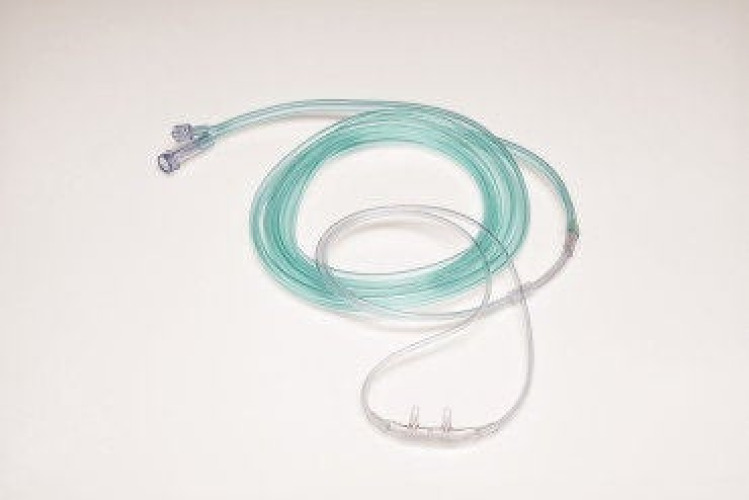Sun Med - 4950-14-14-25 ETCO2 Nasal Cannula Salter Labs® Adult Curved Prongs 14 Foot Tubing Low Flow Rate