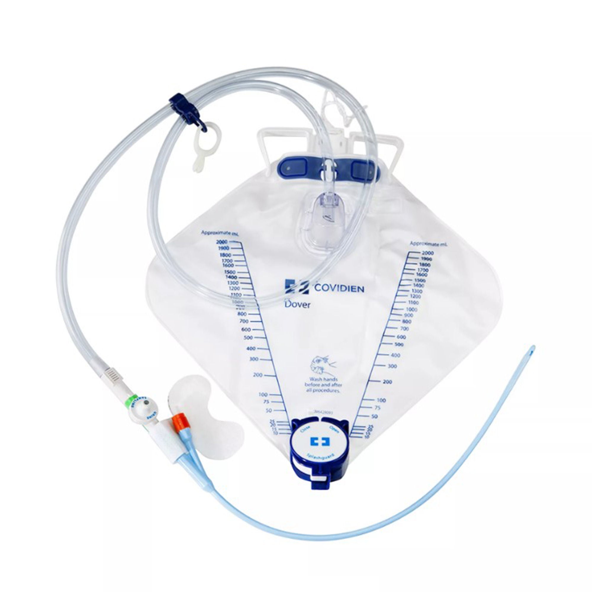 Cardinal - 6070 Indwelling Catheter Tray Dover™ Foley 14 Fr. 5 cc Balloon Silicone