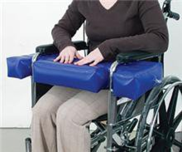 Alimed 2970010153 - AliMed® Lap Buddy, 27.5 in. W x 9.5 in. D x 3 in. H, Air Cells, Blue, Inflatable - 1/Each