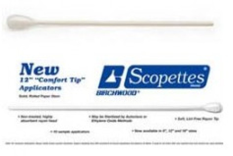 Birchwood Laboratories 34-7027-12 - Scopettes® Proctoscopic Swabstick, 8-Inch Length - 100/Box, 1200/Case