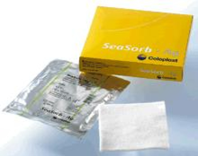Coloplast 3780 - Biatain® Ag Calcium Alginate Dressing with Silver, 1 x 17½ Inch - 1/Each, 10/Box