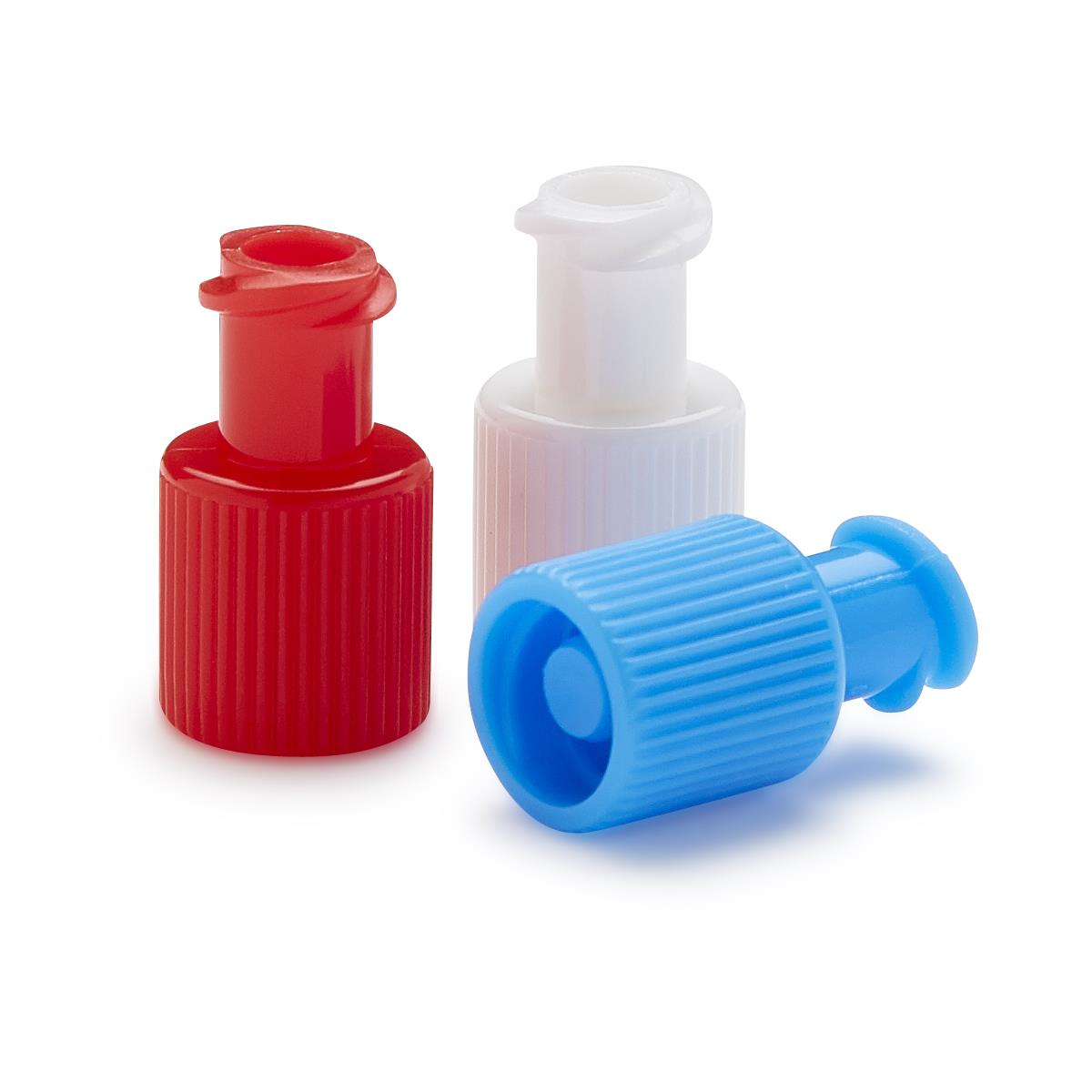 Medline DYNJCAPBH - Universal Male/Female Luer Lock Connector Cap Blue - 100/BX