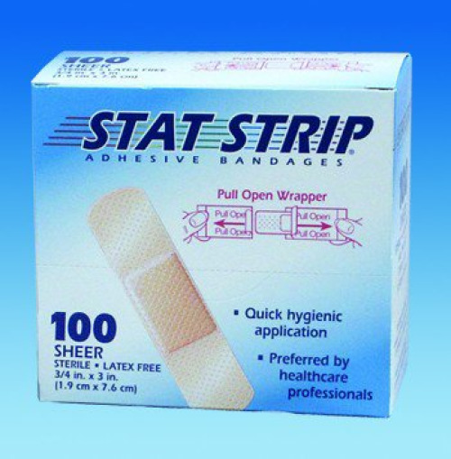Dukal - 15205 American® White Cross Stat Strip® Sheer Adhesive Strip