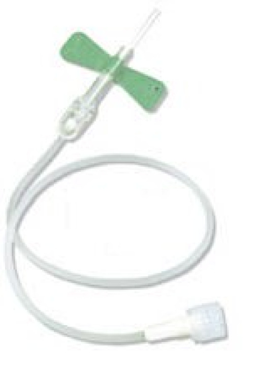 AirTite Products - 27706 Scalp Vein Infusion Set SecureTouch™ 23 Gauge 3/4 Inch 12 Inch Tubing Without Port