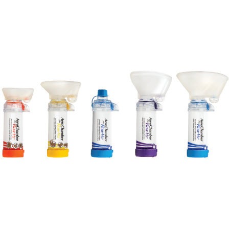 Tri-Anim 58-78810CA AeroChamber Plus® Flow-Vu® Anti-Static Valved Holding Chamber (aVHC) with Medium ComfortSeal® Mask - CS/10