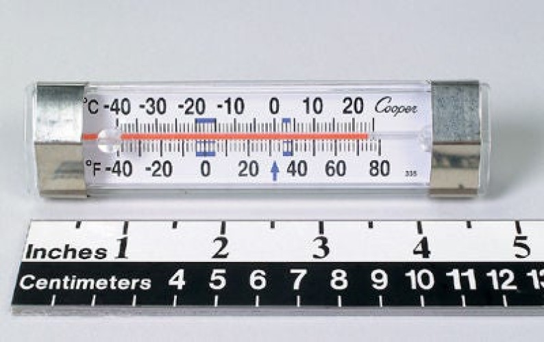 Health Care Logistics - 16088 Horizontal Refrigerator / Freezer Thermometer