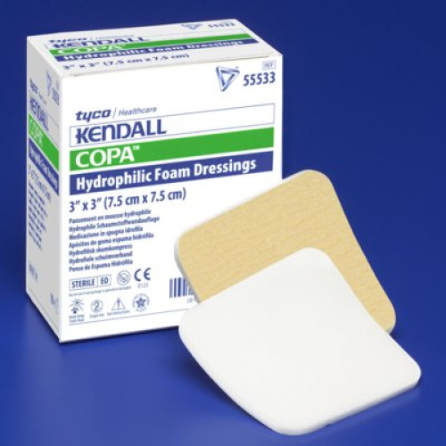 Cardinal - 55544P Kendall™ Foam Plus Nonadhesive without Border Foam Dressing