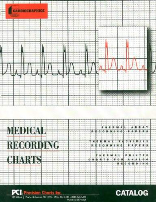 Precision Charts - 9270-0980 Recording Chart Paper Philips Roll Black Grid