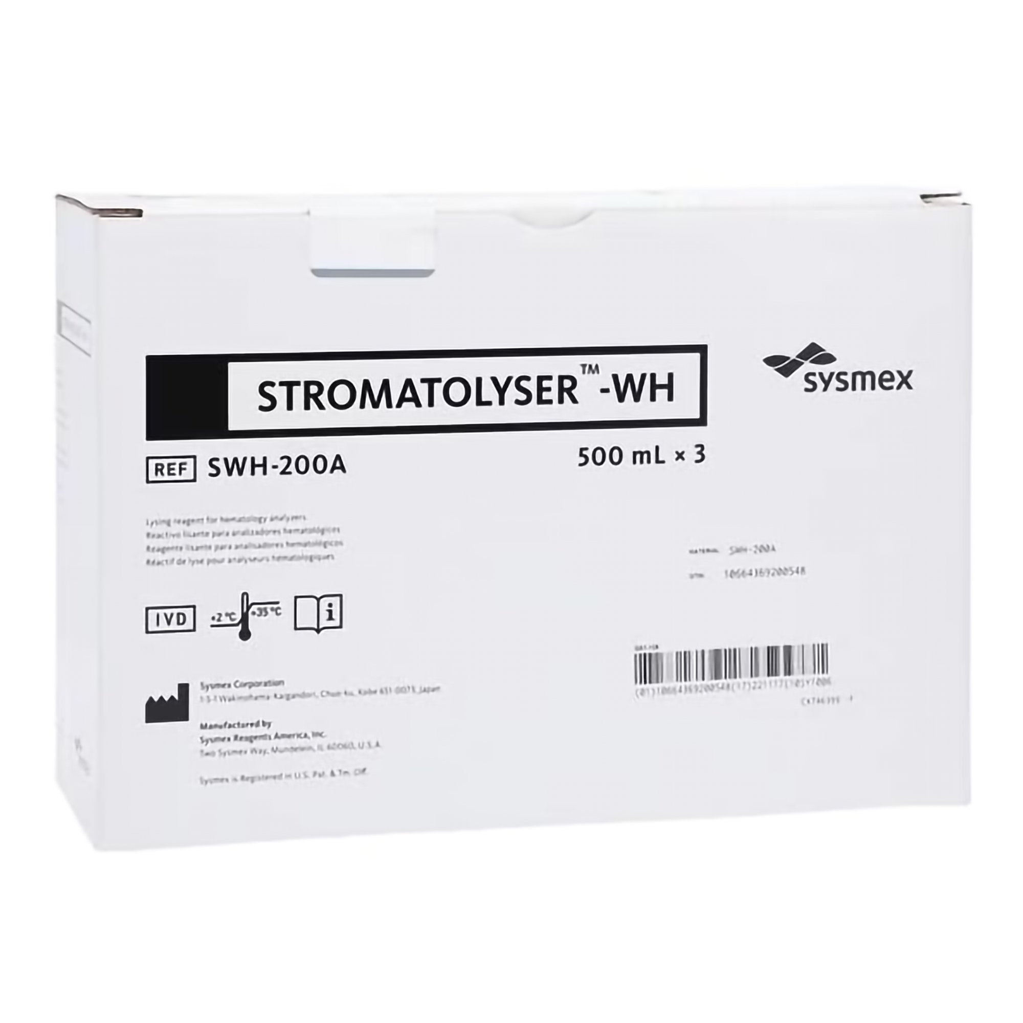 Sysmex America SWH-200A Hematology Reagent | Great Oak Medical
