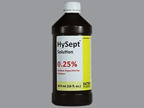 Patrin Pharma Inc - 39328006325 Antiseptic Sodium Hypochlorite HySept™ Topical Liquid 473 mL Bottle