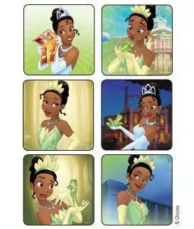 Medibadge - 1585 Sticker Kids Love Stickers® 75 per Pack Princess and The Frog - Tiana Disney 2-1/2 X 2-1/2 Inch