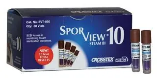SPS Medical Supply - SVT-050 Sterilization Biological Indicator Vial SporView® 10 Steam 10 Hour Processing Time