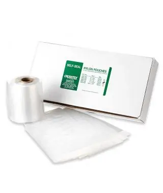 SPS Medical Supply - SI6 Sterilization Roll Sani-Tube® Steam / Dry Heat 6 Inch X 100 Foot White / Red Heat Seal / Tape Nylon