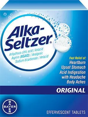 Bayer - 00280400002 Alka-Seltzer® Buffered Aspirin Effervescent Tablets Original