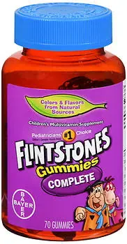 Bayer - 01650055434 Flintstones Complete Children's Multivitamin Supplement Gummies