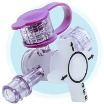 ICU Medical - M9000-EF Closed Enteral Tube Valve ENFit® Lopez Valve® NonSterile