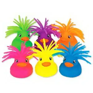 Medibadge - 5716 Toys Kids Love Stickers® 12 per Pack Neon Puffer Duck 3 Inch Height