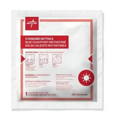Medline - MDS139008 Instant Hot Pack Medline Medium Plastic / Sodium Acetate Disposable