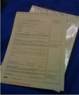 CMI Inc - 650511 Testing Form Breathing Alcohol Testing Form