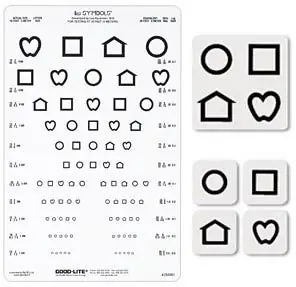 Good-Lite - 255000 Eye Chart LEA Symbols® 10 Foot Distance Acuity Test