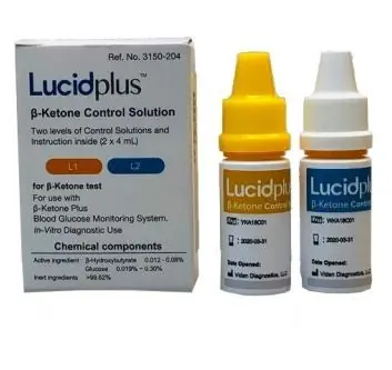 Vidan Diagnostics LLC - 2150-204 Blood Glucose Control Solution Lucidplus™ 2 X 4 mL Level 1 & 2