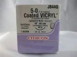 J & J Healthcare Systems - J844G Coated Vicryl™ Suture with Needle