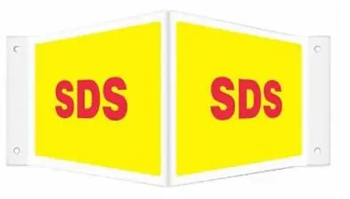 Health Care Logistics - SPL-96189 Wall Sign Hazardous HCL SDS Sign