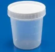 Cardinal - CHB17099 Specimen Container Cardinal Health™ 2-1/2 X 3 Inch 133 mL (4.5 oz.) Screw Cap Unprinted Sterile