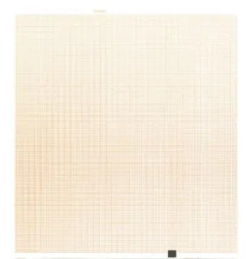 Nissha Medical Tech - 7G32017003 Recording Chart Paper Nihon Kohden™ Z-Fold Orange Grid