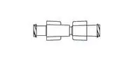 ICU Medical FKA Smiths Medical - MX494 Double Luer Lock Adapter