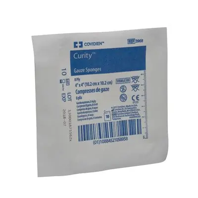 Cardinal - 3968- Curity™ Sterile USP Type VII Gauze Sponge