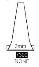Specline - 7300 Ear Speculum Tip Round Tip Plastic 3 mm Length Disposable