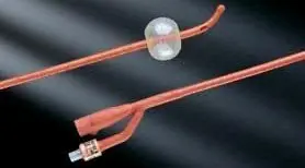Bard - 0102SI14 Foley Catheter Bardex® I.C. 2-Way Coude Tip 5 cc Balloon 14 Fr. Red Rubber