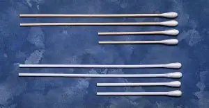 Cardinal - C15053-006 Swabstick Cotton Tip Wood Shaft 6 Inch Length Sterile 2 per Pack