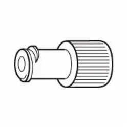 Baxter 2C6250 - Luer Lok Cap Male Female Port Protector - Dual - No Open Fluid Path - 504/Case