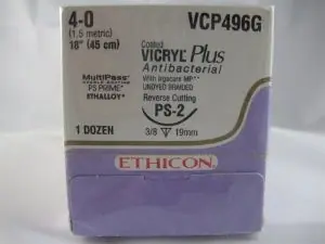 J & J Healthcare Systems - VCP496ZG Coated Vicryl™ Plus Suture with Needle