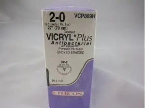 J & J Healthcare Systems - VCP869H Coated Vicryl™ Plus Suture with Needle