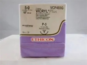 J & J Healthcare Systems - VCP493G Coated Vicryl™ Plus Suture with Needle