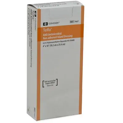 Cardinal - 7667 Telfa™ AMD Impregnated Antimicrobial Dressing