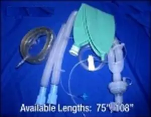 Sun Med - B1713XXX Anesthesia Breathing Circuit Vital Signs® Corrugated Tube 108 Inch Tube Dual Limb Pediatric 1 Liter Bag Single Patient Use