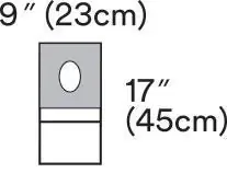 Solventum Corporation - 1072 Surgical Drape 3M™ Steri-Drape™ Aperture Drape 9-1/4 W X 18 L Inch Sterile
