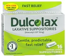 Boehringer Ingelheim - 68142102103 Dulcolax® Bisacodyl Laxative Suppositories