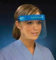 Splash Shield - 4540SC Face Shield Kit Splash Shield lite One Size Fits Most Half Length Anti-fog Disposable NonSterile