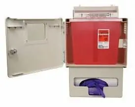 Unimed - Midwest - SSGB00056H Complete Locking In-Room System Sharps Container