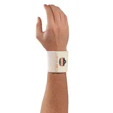 Ergodyne - 72103 Wrist Support ProFlex® 400 Universal Wraparound / Wristlet Elastic Left or Right Wrist Tan One Size Fits Most