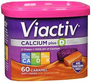 Emerson Healthcare - 85714100496 VIACTIV Calcium+ Bone Strengthening Soft Chews Rich Caramel
