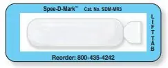 PDC Healthcare - SDM-MR3 Radiology Skin Marker MRI Spee-D-Mark™ Oblong General Use