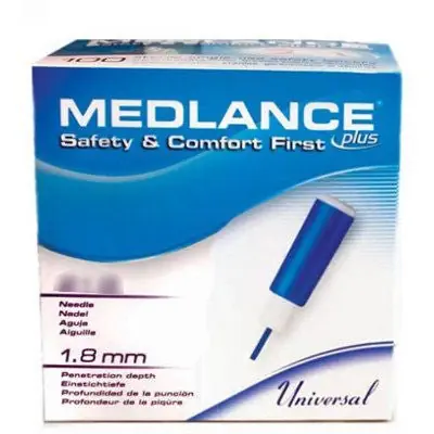 Cambridge Sensors USA - 921-21 Safety Lancet Medlance® 21 Gauge Retractable Push Button Activation Finger