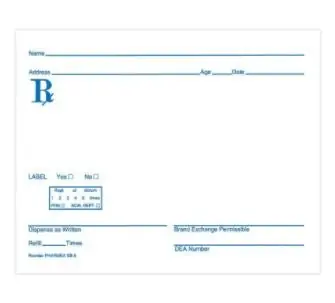 PDC Healthcare - SB-5 Prescription Pad PDC® 4 X 5 Inch