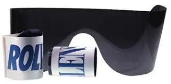 Wilson Ophthalmic Corp - 100-0070201-00 Post Mydriatic Glasses Rollens® Wraparound Uncoated Gray Tint Plastic Lens Gray Frame Slip-in One Size Fits Most